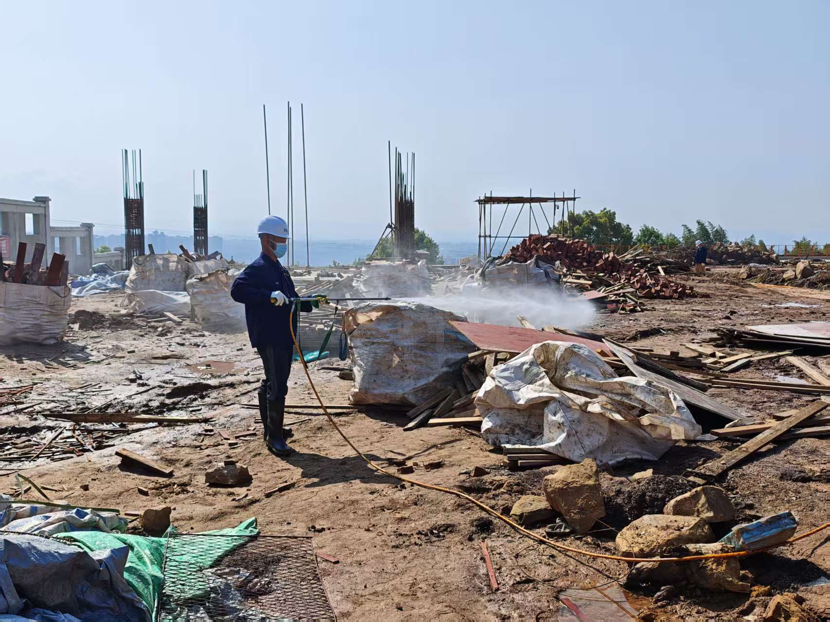 我司圆满完成荣昌区火葬区殡仪馆建设项目 白蚁预防工作